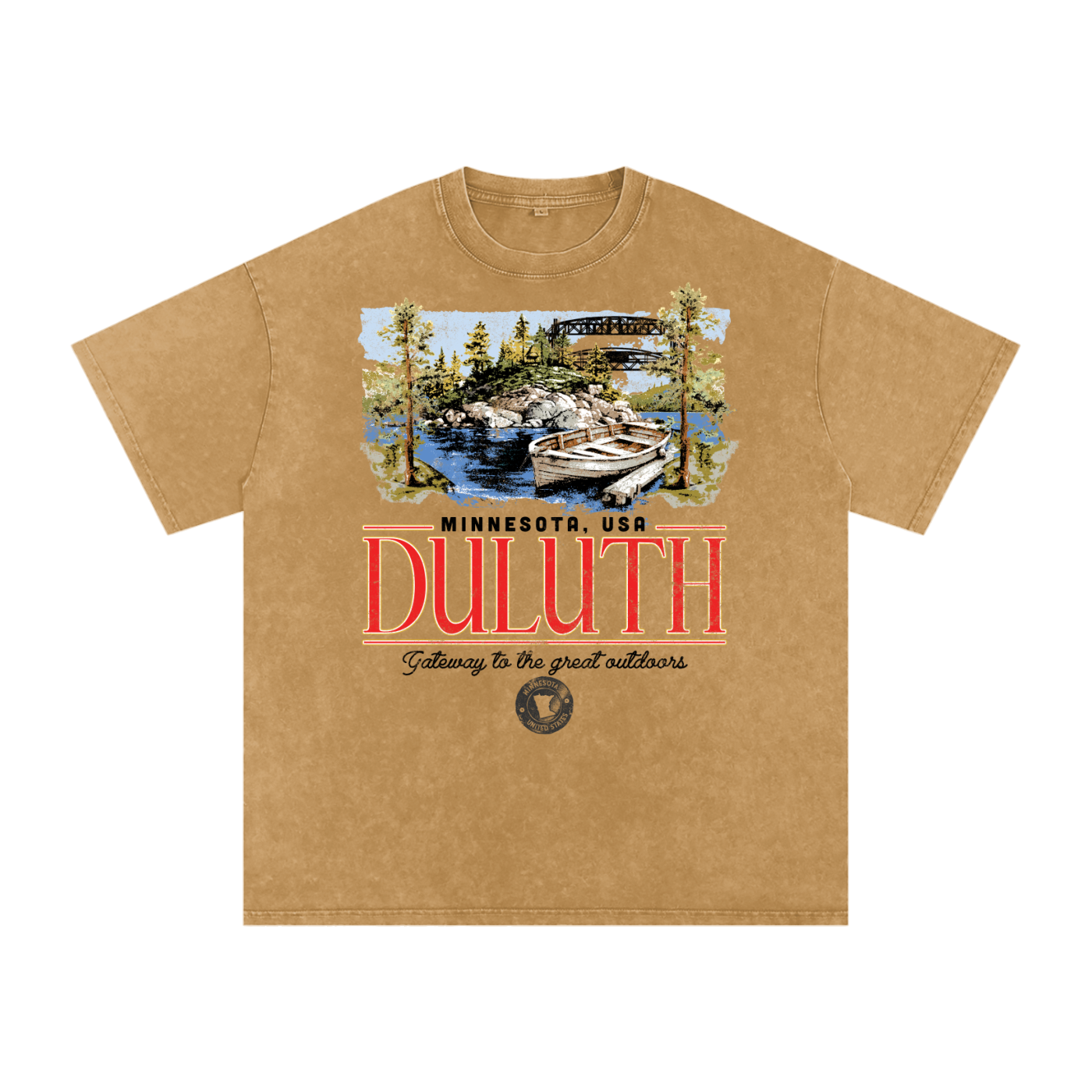Gateway North Acid Wash Oversized Tee
