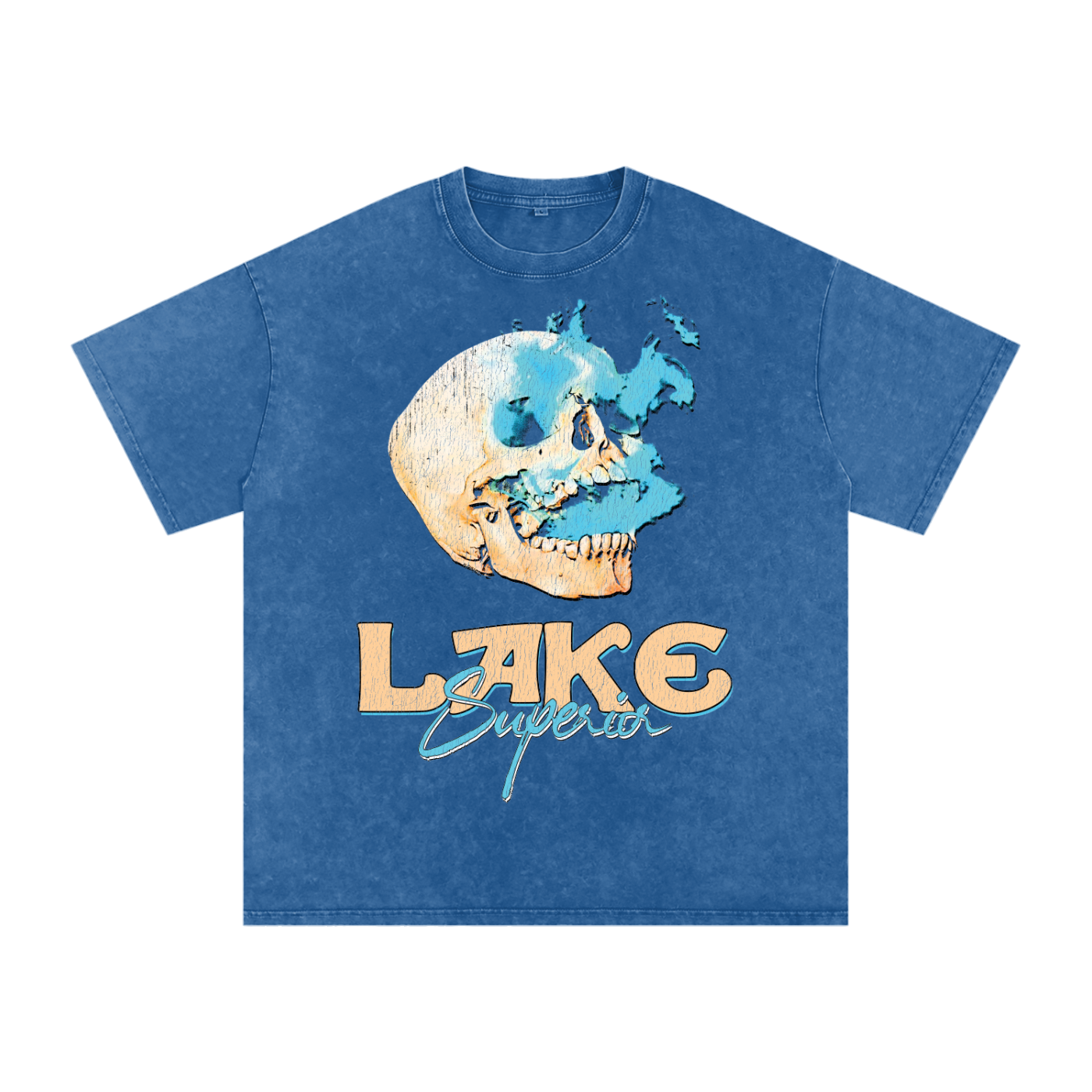 Sailor's Skull Acid Wash Oversized Tee
