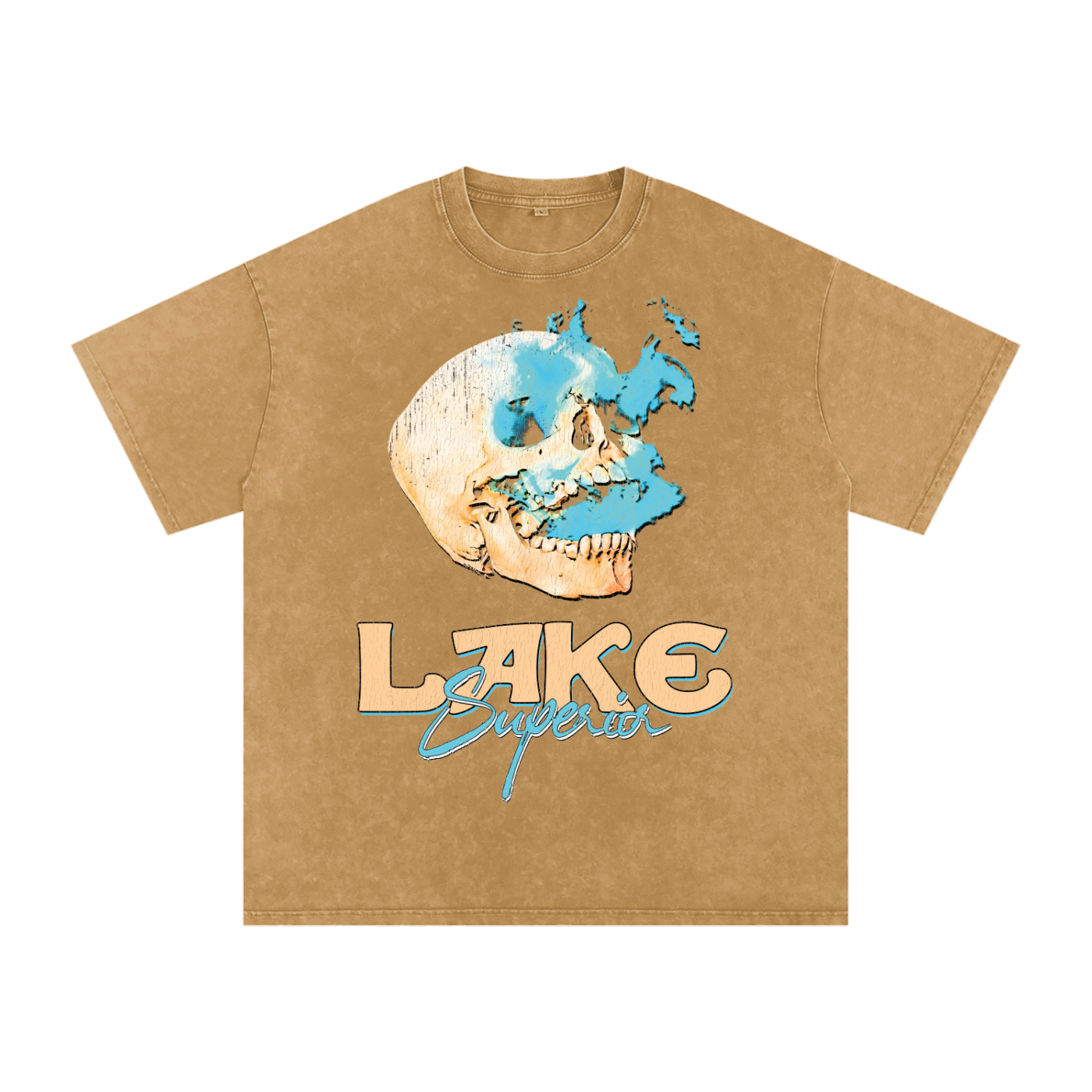 Sailor's Skull Acid Wash Oversized Tee