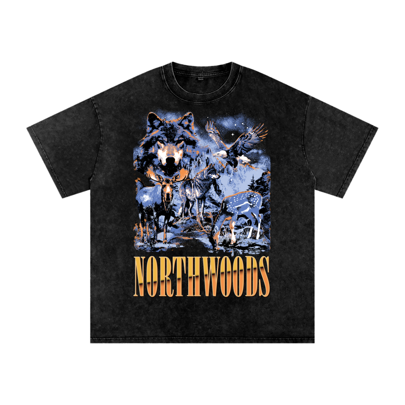 Northwoods Nirvana Acid Wash Oversized Tee