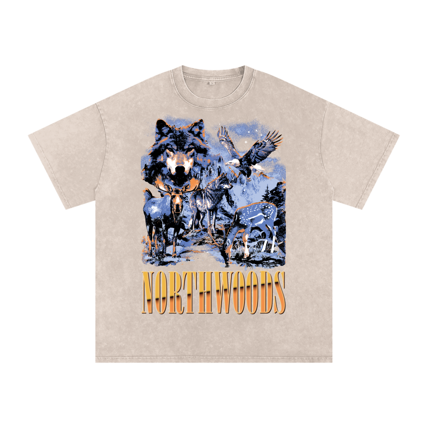 Northwoods Nirvana Acid Wash Oversized Tee