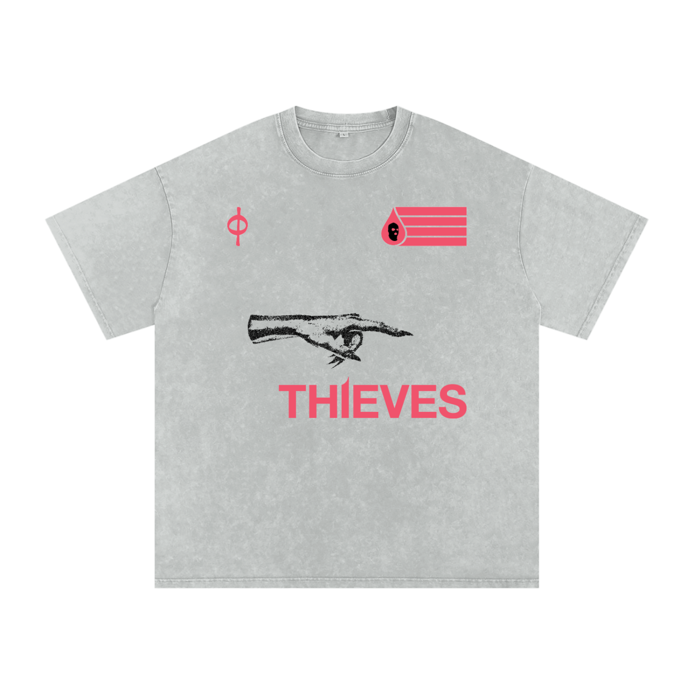 Thieves Acid Wash Oversized Tee