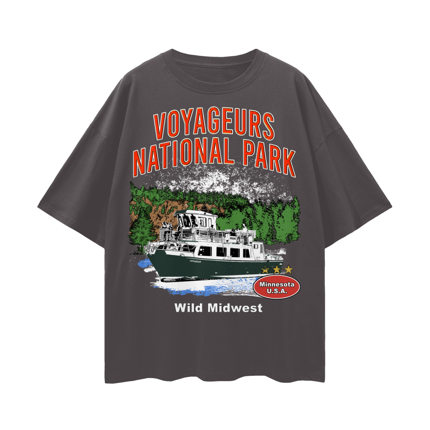 Voyageurs National Park Loose Drop Shoulder Tee
