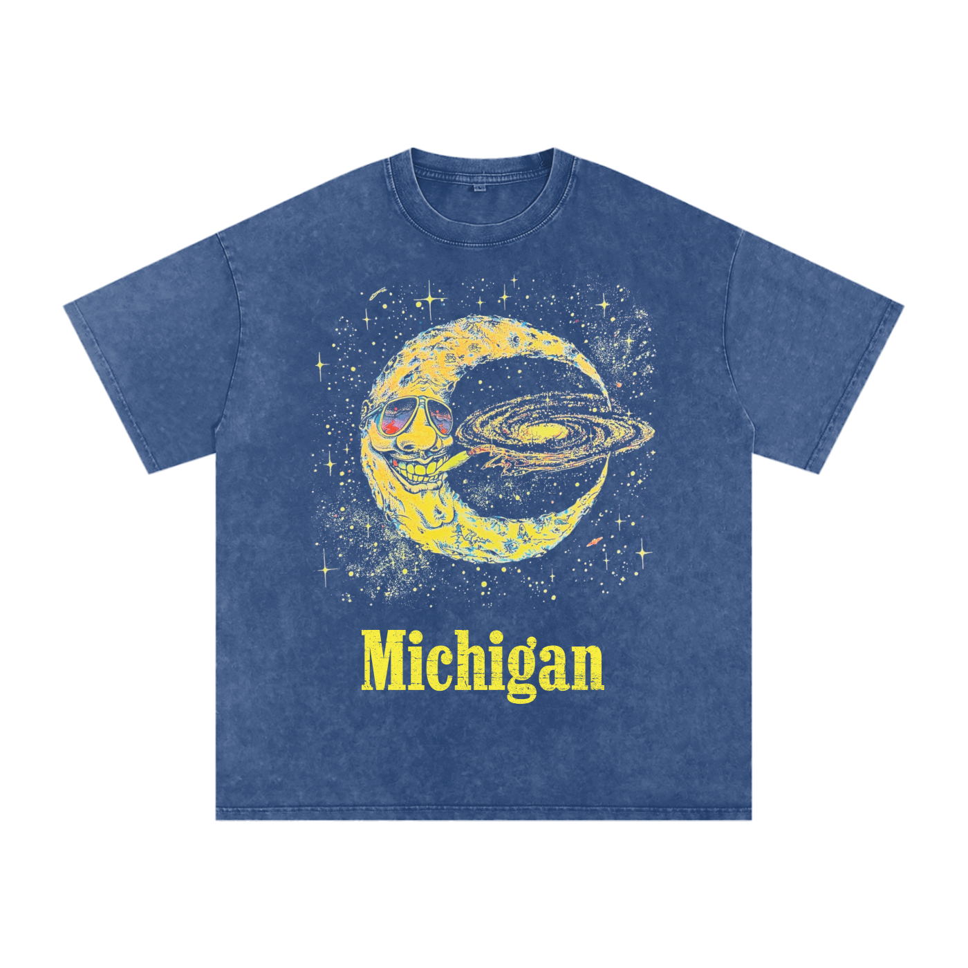 Good Night Michigan Snow Wash Oversized Tee