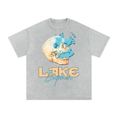 Sailor's Skull Acid Wash Oversized Tee