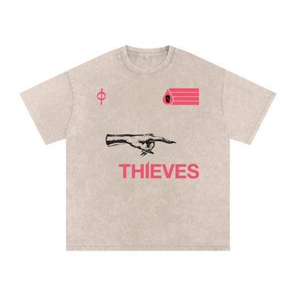 Thieves Acid Wash Oversized Tee