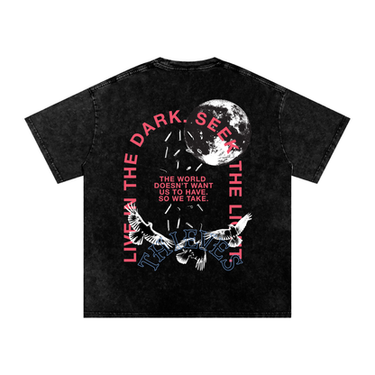 Thieves Acid Wash Oversized Tee