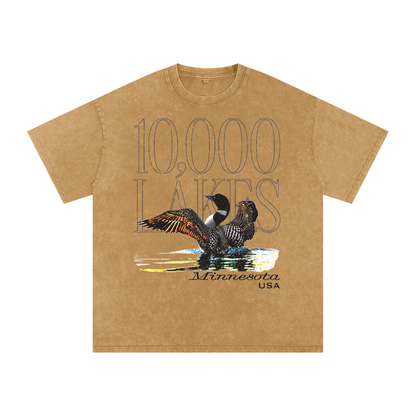 Hoot of the Loon Snow Wash Oversize Tee