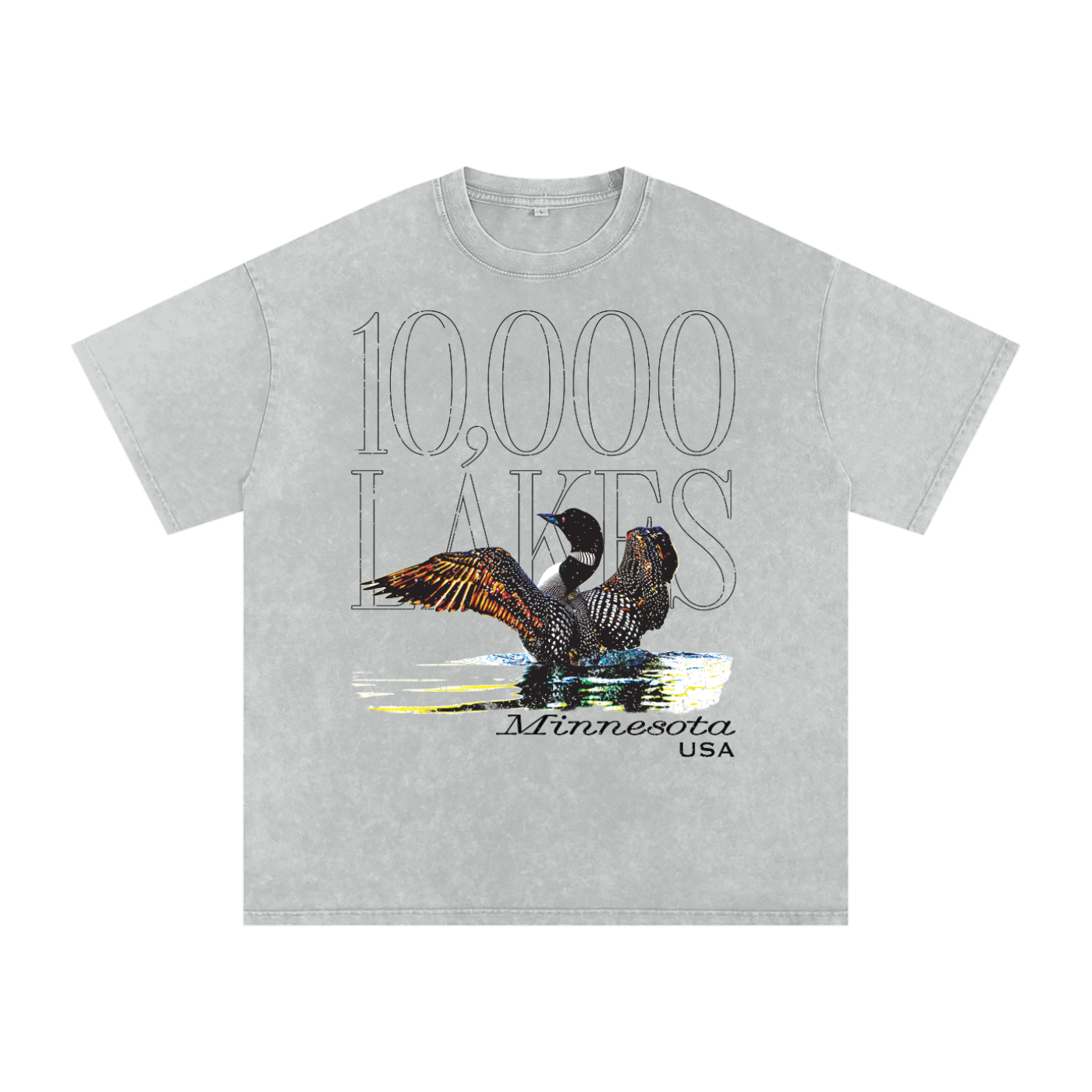 Hoot of the Loon Snow Wash Oversize Tee
