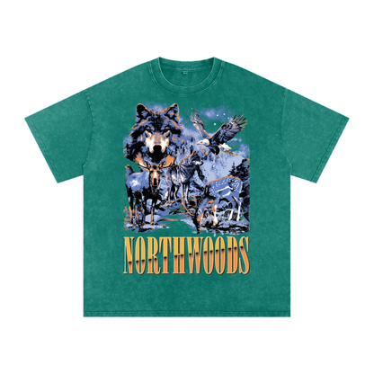 Northwoods Nirvana Acid Wash Oversized Tee