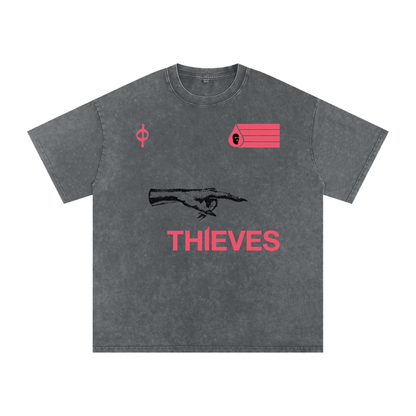 Thieves Acid Wash Oversized Tee