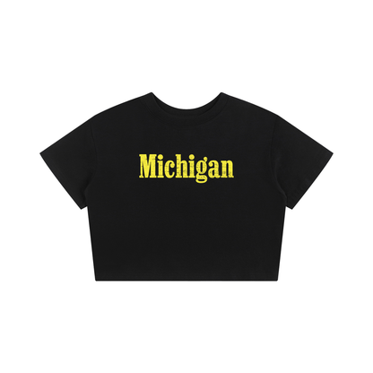 Good Night Michigan Crop Top