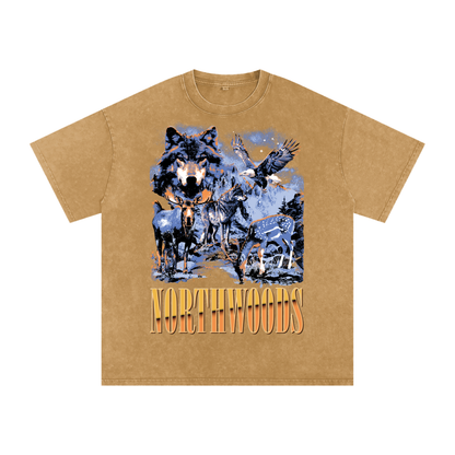 Northwoods Nirvana Acid Wash Oversized Tee