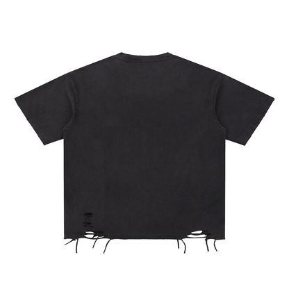 Screech + Howl Snow Wash Raw-Hem Tee