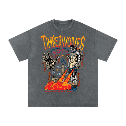 Pack Mentality Acid Wash Oversized Tee