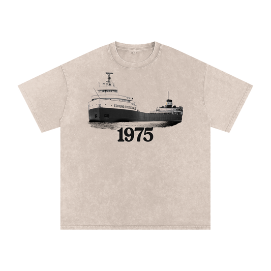 29 Souls Snow Washed Oversized Cotton Tee