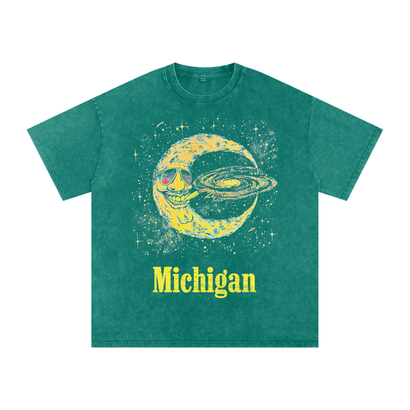Good Night Michigan Snow Wash Oversized Tee