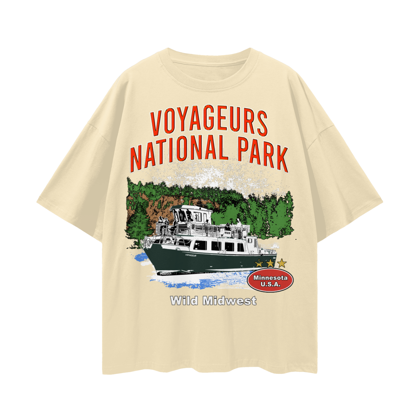 Voyageurs National Park Loose Drop Shoulder Tee