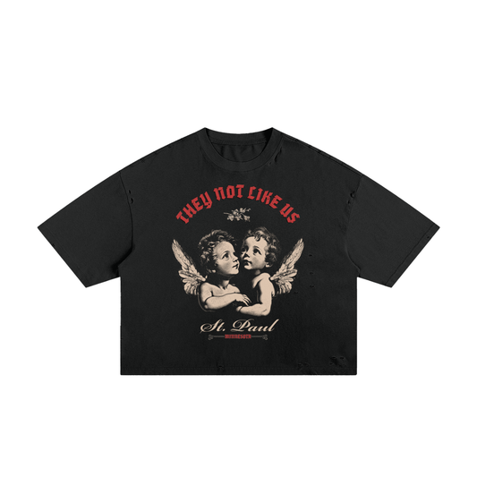 Saints Classic Frayed Boxy Tee