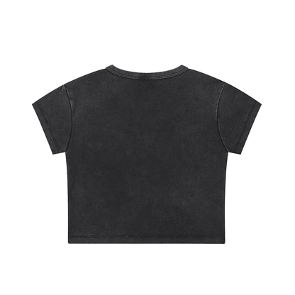 Flint = Heaven Snow Wash Crop Top