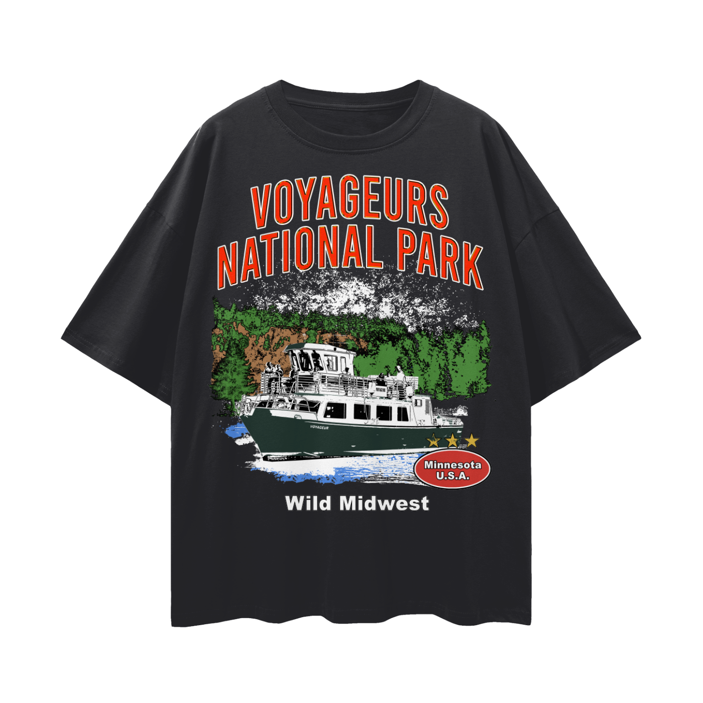 Voyageurs National Park Loose Drop Shoulder Tee