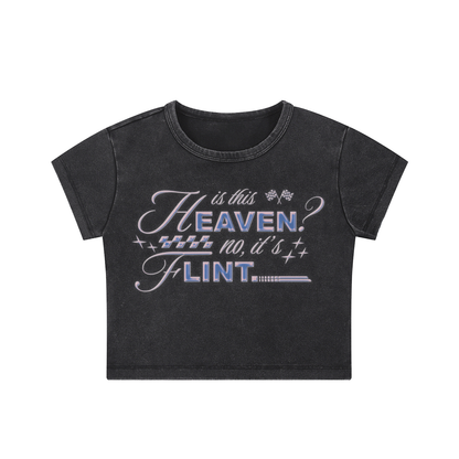 Flint = Heaven Snow Wash Crop Top