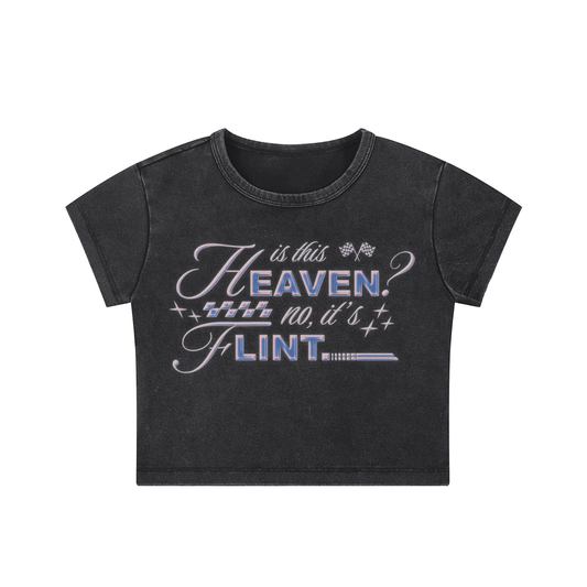 Flint = Heaven Snow Wash Crop Top