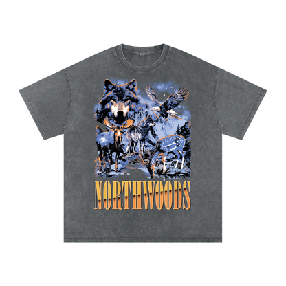 Northwoods Nirvana Acid Wash Oversized Tee