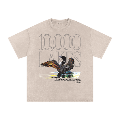 Hoot of the Loon Snow Wash Oversize Tee