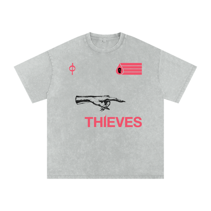 Thieves Acid Wash Oversized Tee