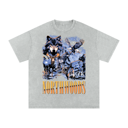 Northwoods Nirvana Acid Wash Oversized Tee