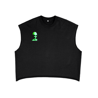 Strange Alien French Terry Boxy Tank