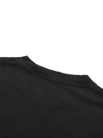 Detroit Rock City Snow Wash Raw-Hem Tee