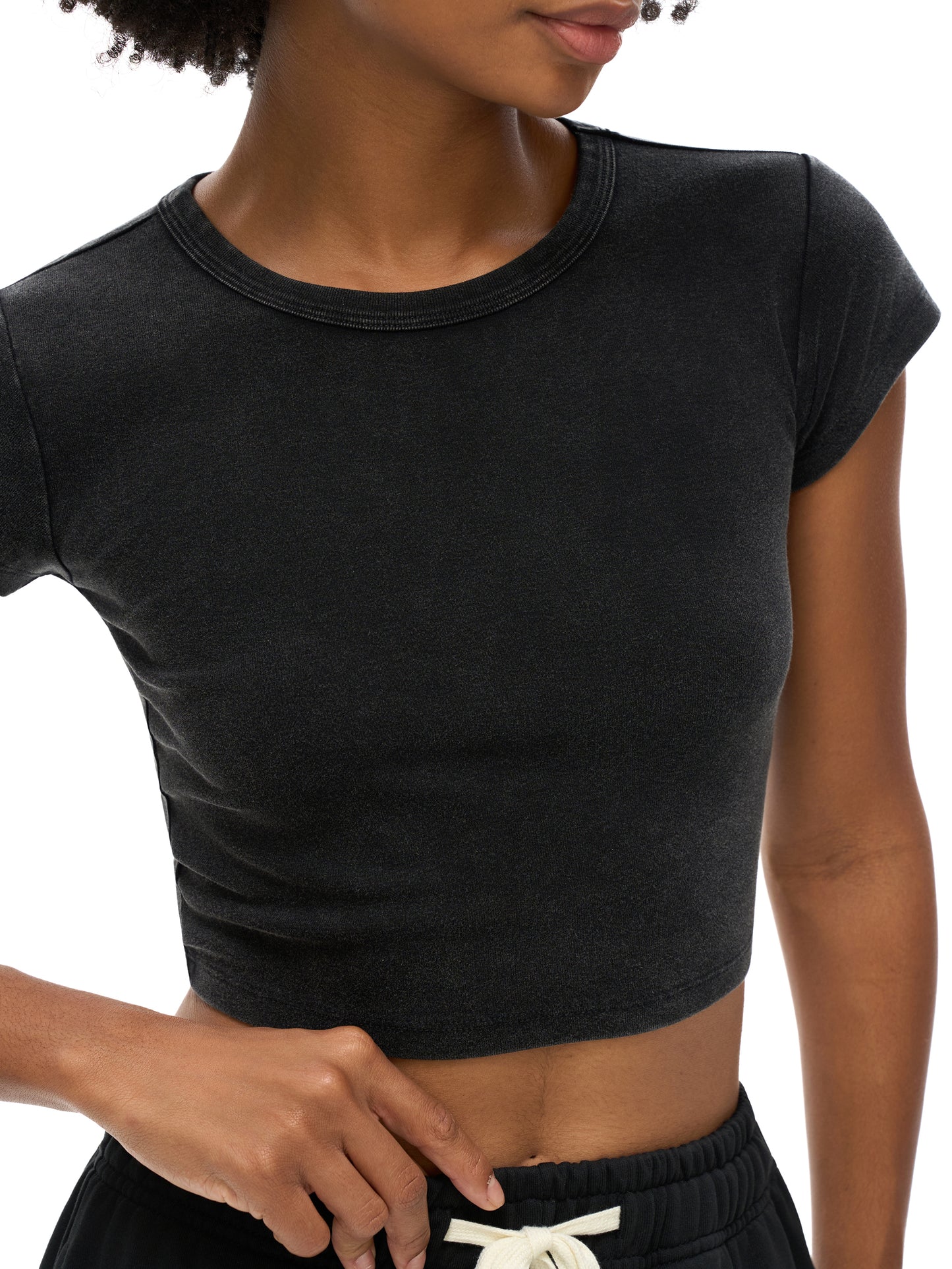 Flint = Heaven Snow Wash Crop Top