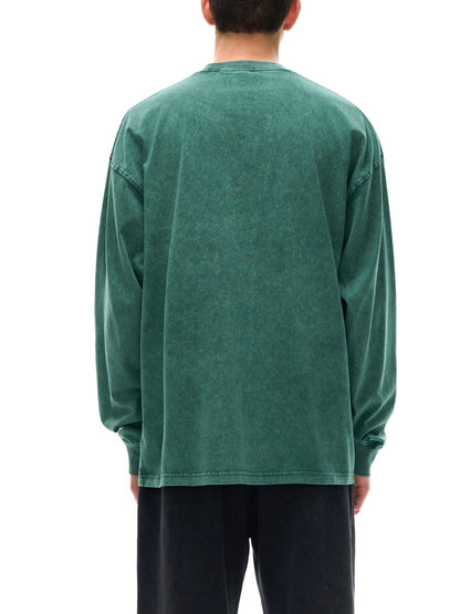 King of the Jungle Acid Wash Oversized Long Sleeve