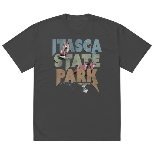 Itasca State Park Foxes Oversized Tee