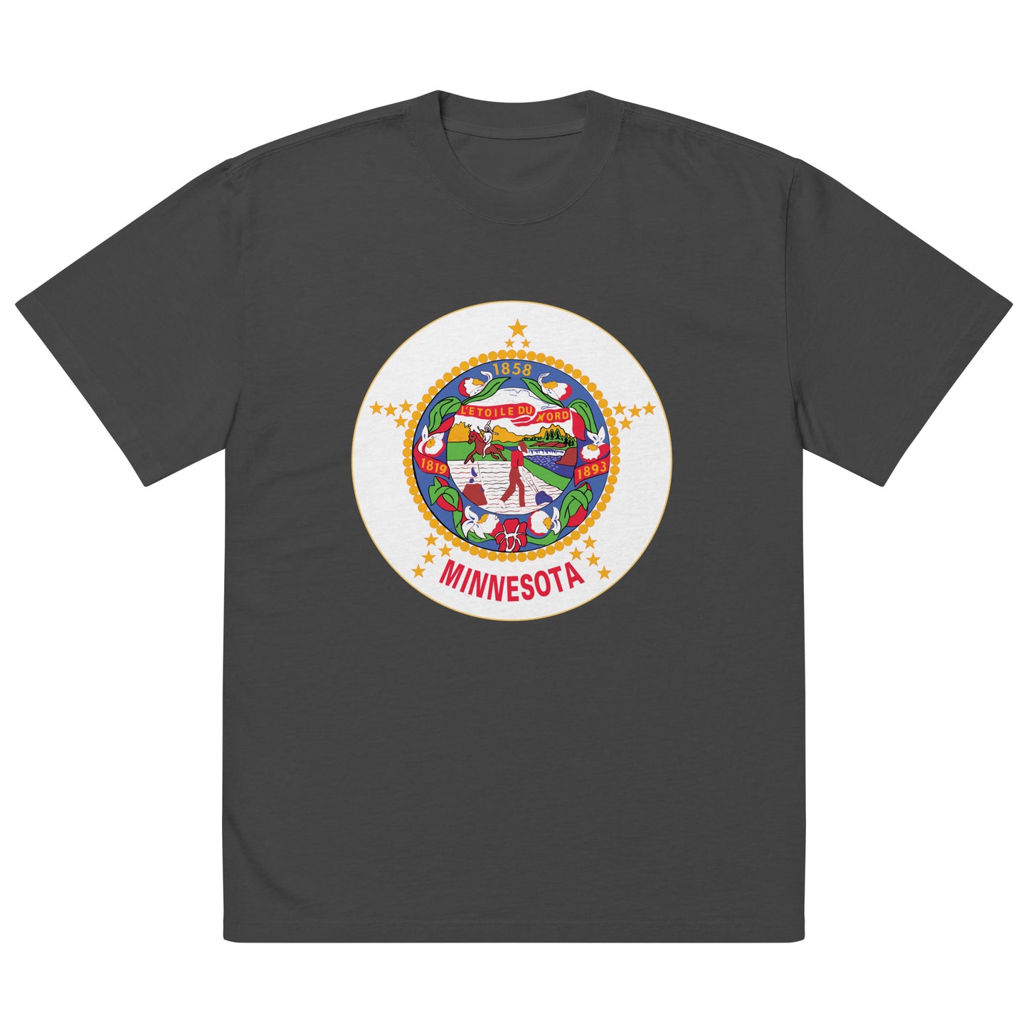 Minnesota State Flag Throwback Oversized Tee