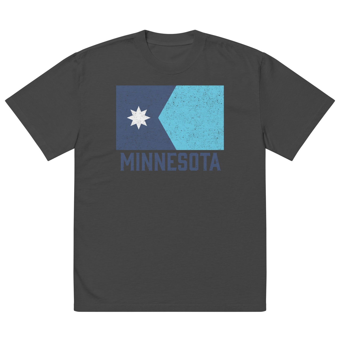 Minnesota State Flag Oversized Tee (Textured)