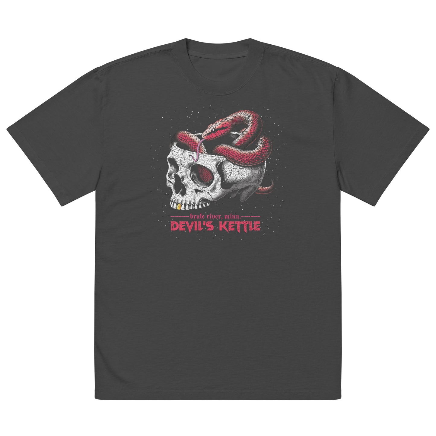 Devil's Kettle Snake & Skull Oversized Tee