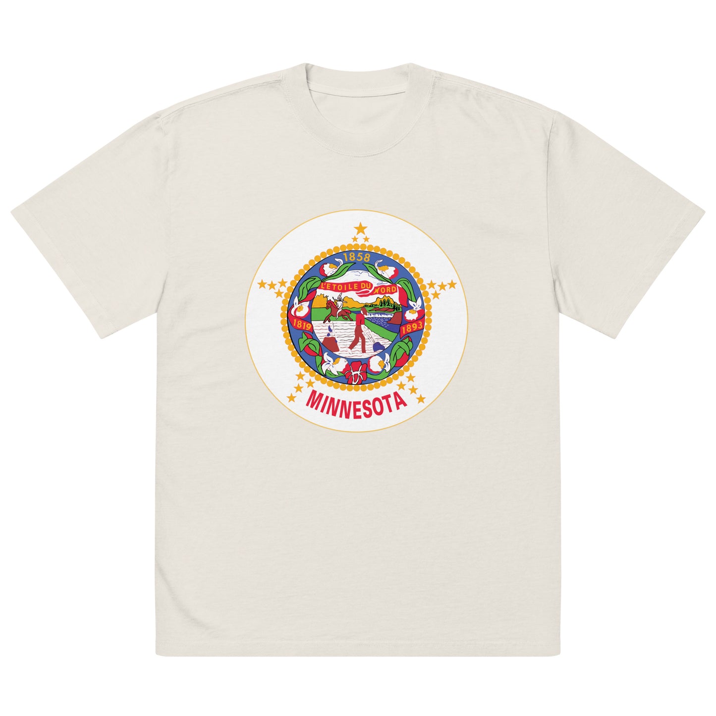 Minnesota State Flag Throwback Oversized Tee