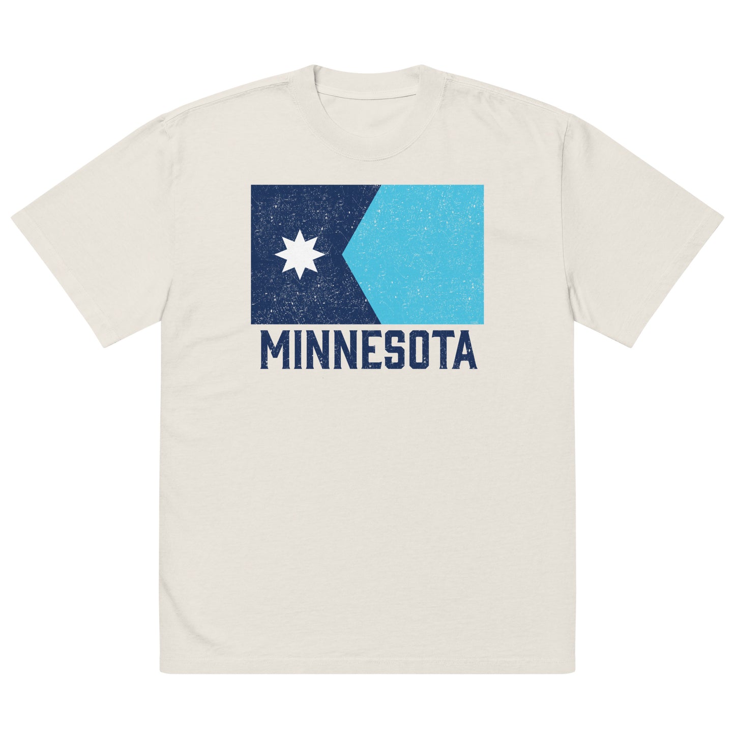 Minnesota State Flag Oversized Tee (Textured)