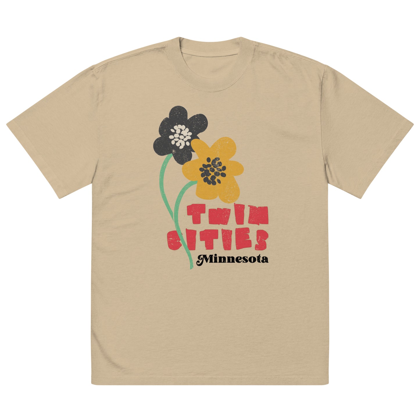 Twin Cities Flowers Oversized Tee