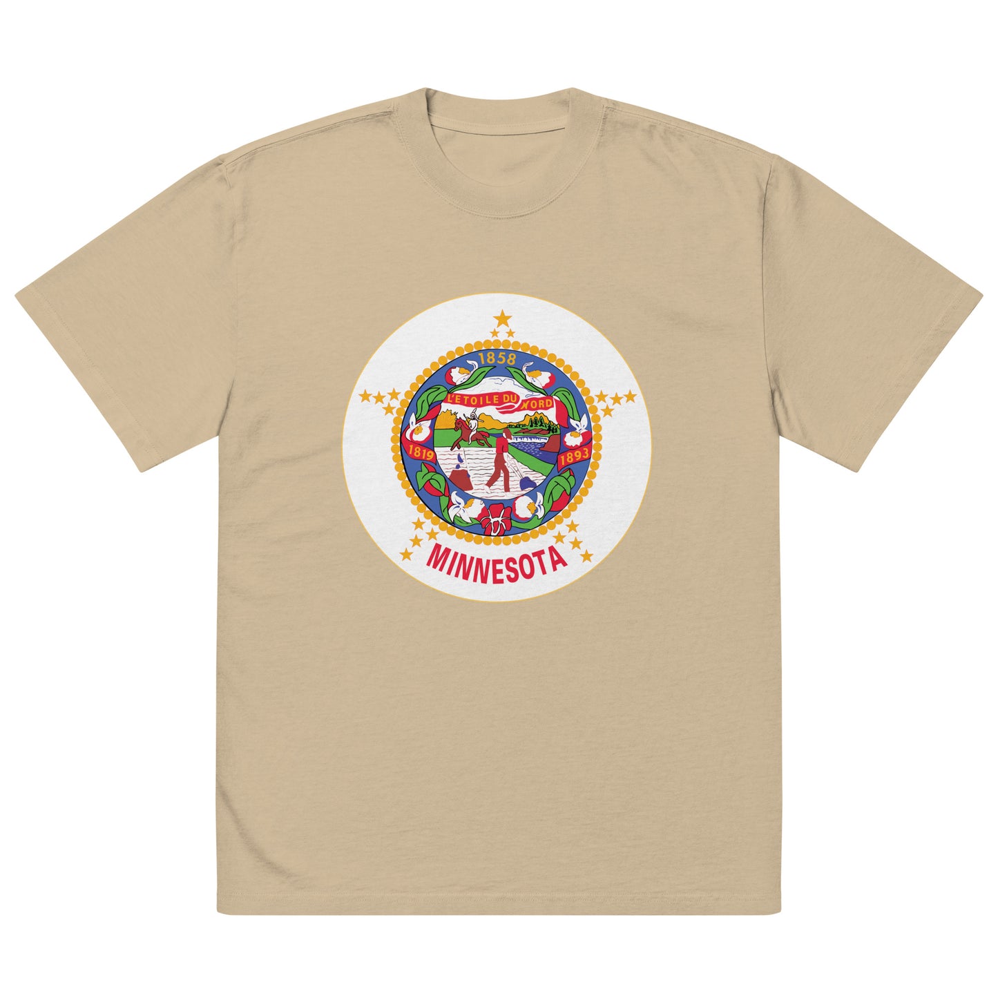 Minnesota State Flag Throwback Oversized Tee