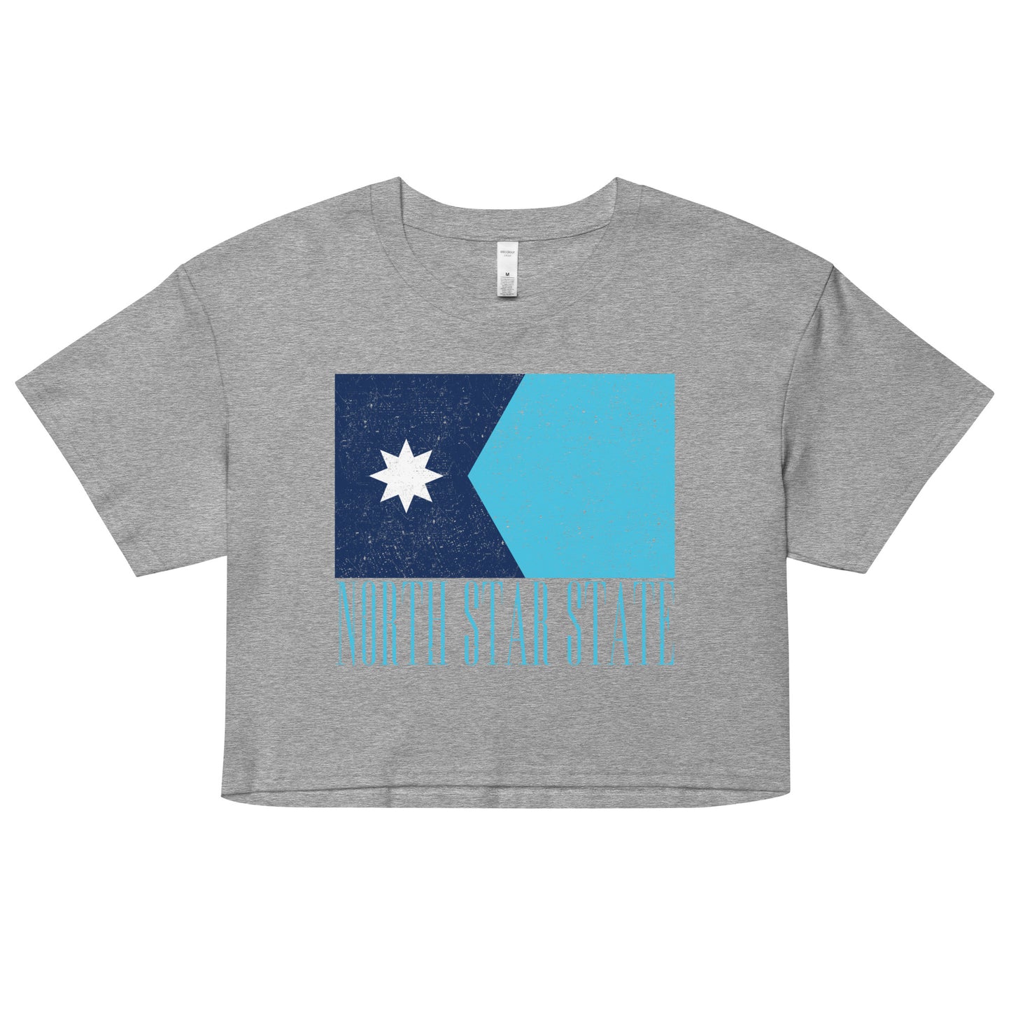 North Star State Flag Crop Top (Textured)