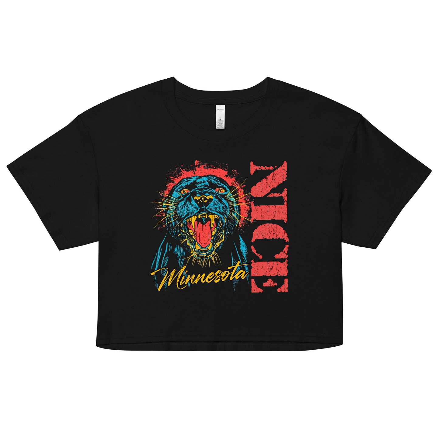 MN Nice Black Cat Crop Top