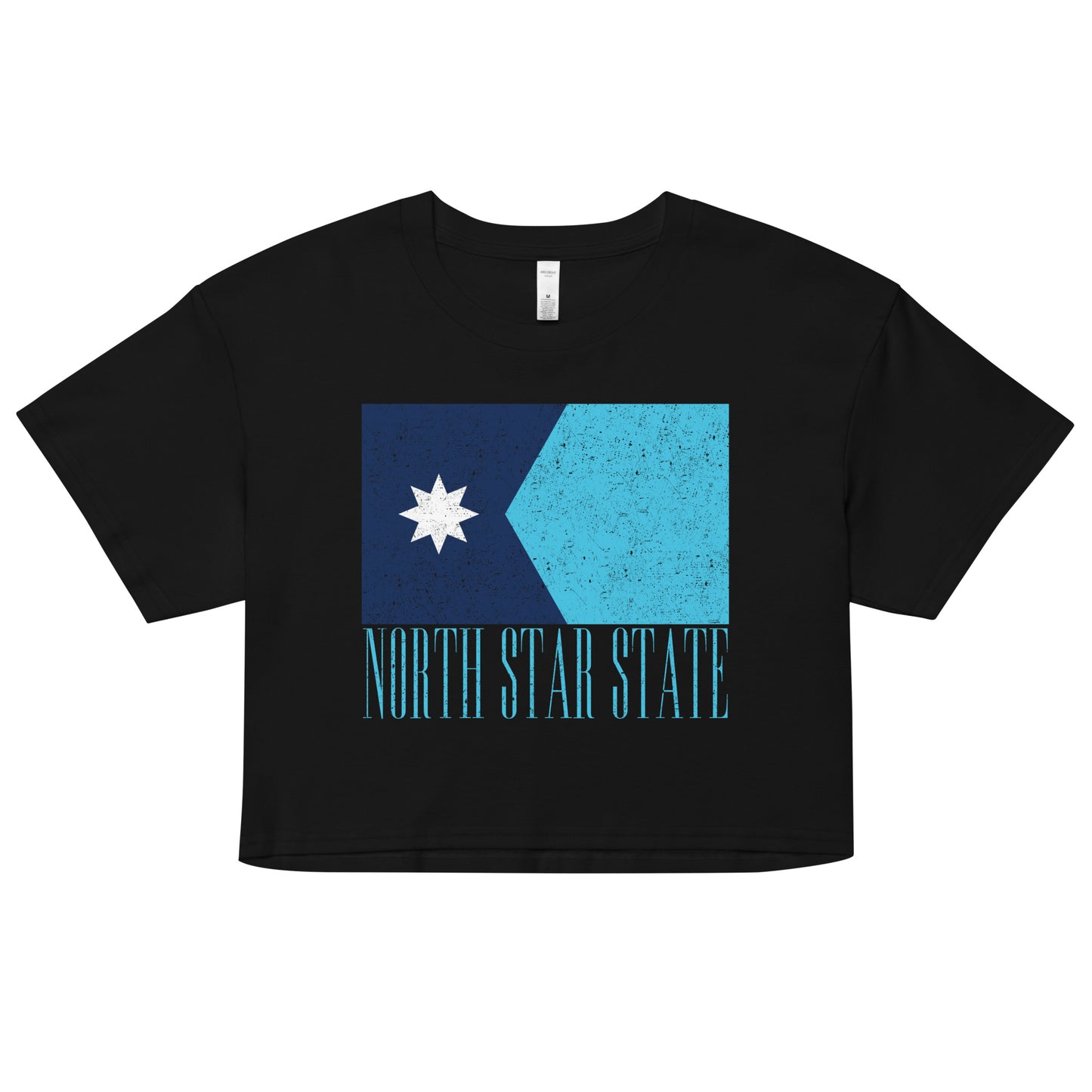 North Star State Flag Crop Top (Textured)