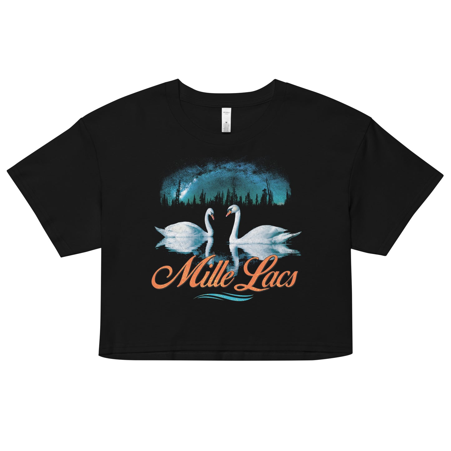 Mille Lacs Swans Crop Top