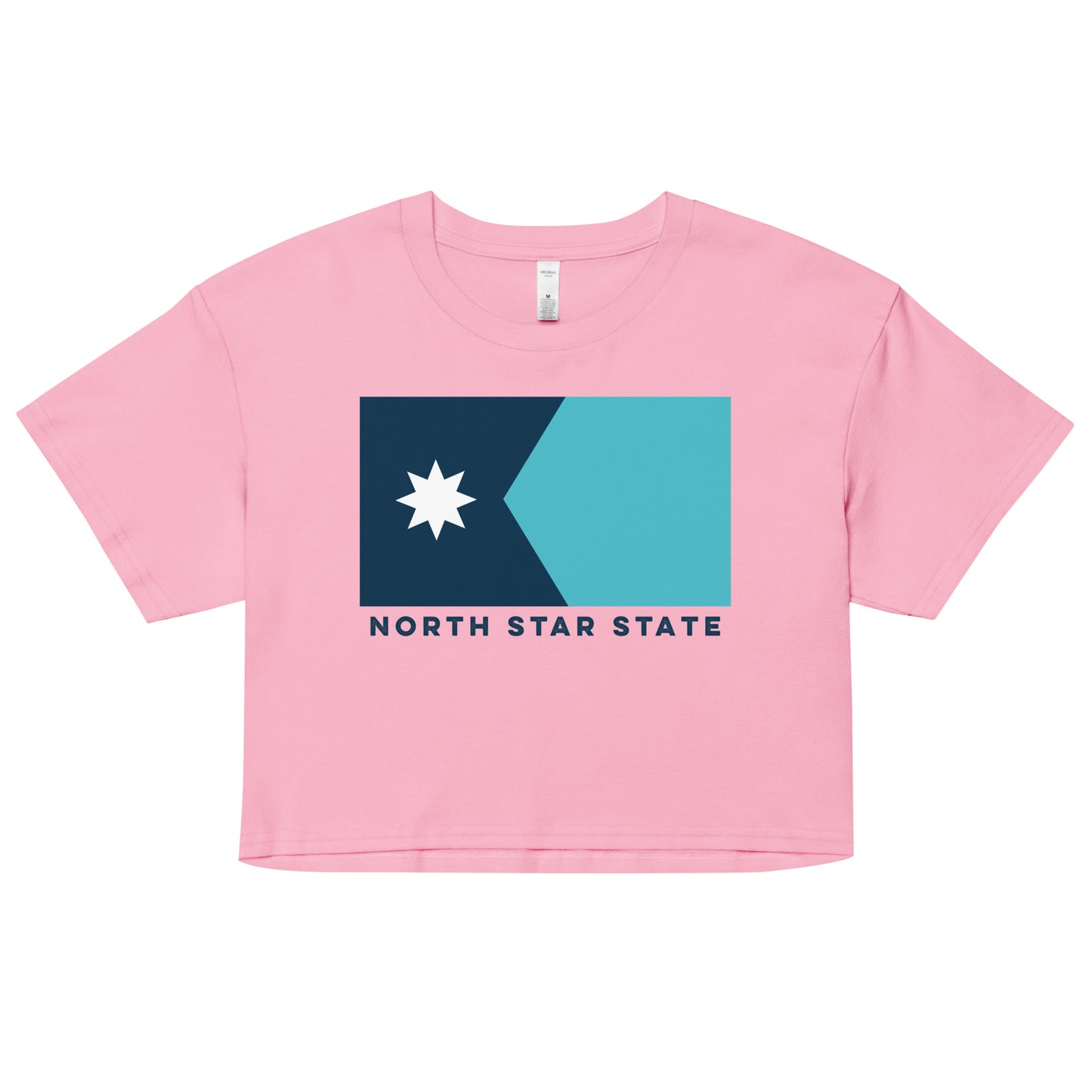 North Star State Flag Crop Top (No Texture)