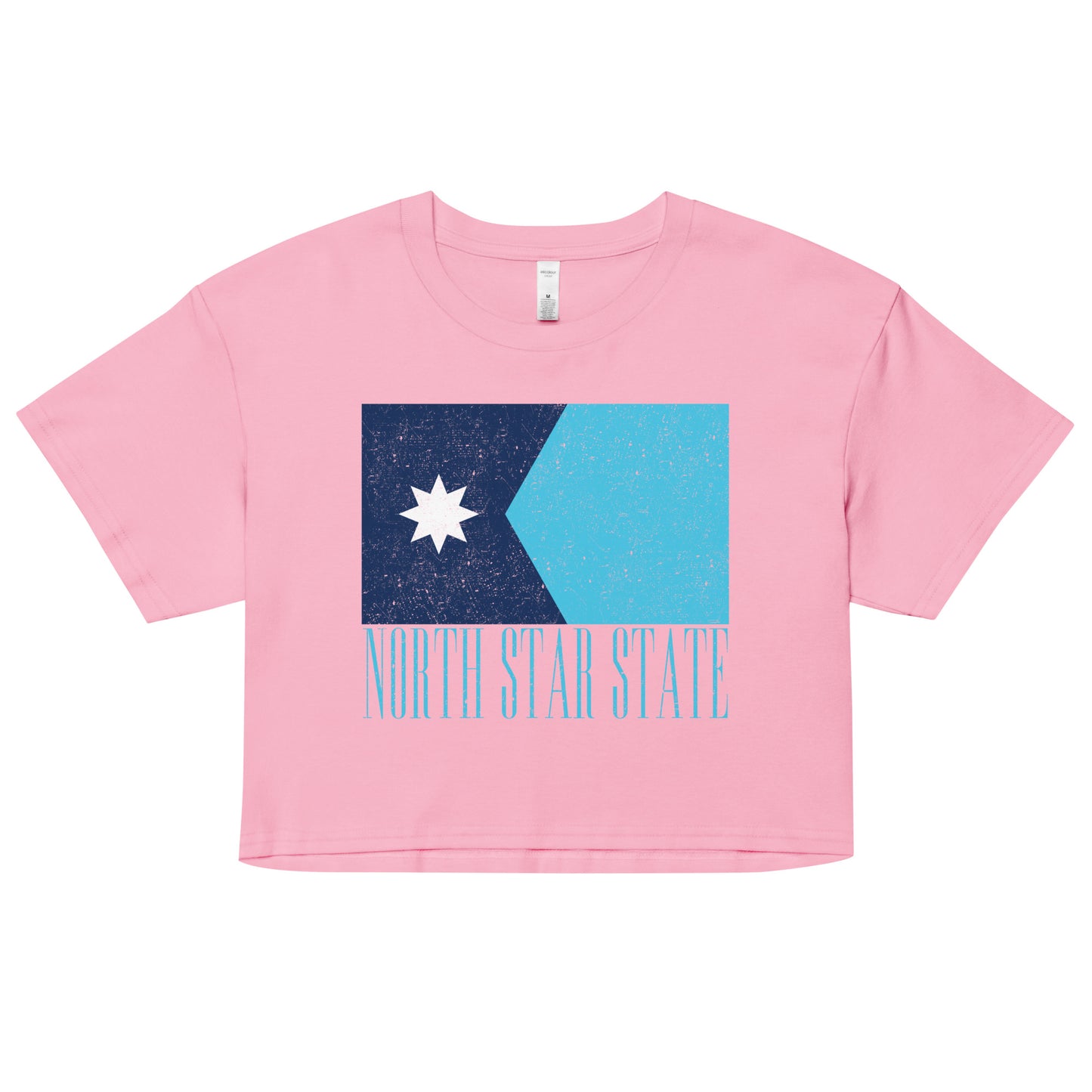 North Star State Flag Crop Top (Textured)