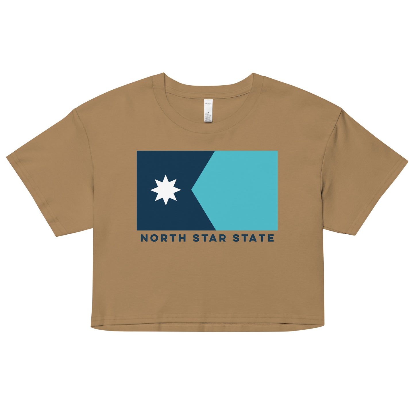 North Star State Flag Crop Top (No Texture)